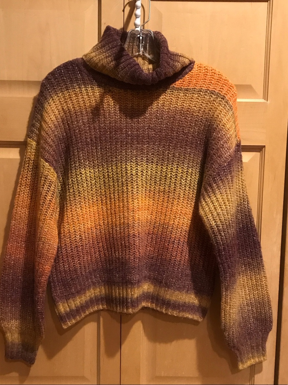 New Old Navy Ombre Cowl Neck Sweater - Orange, Gold, Brown